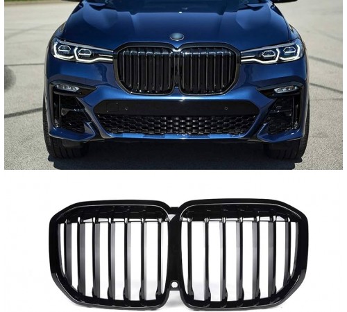Bmw X7 G07 juodos blizgios grotelės 2018-2022